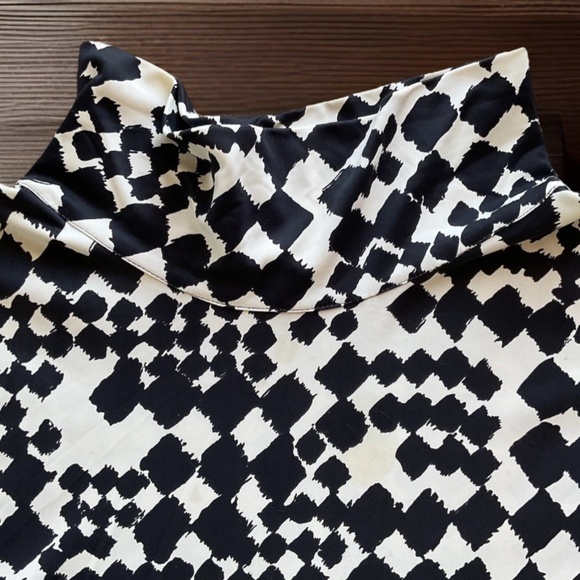 VTG TAPOO HAWES of California Black White 60'S Retro Muumuu Adjustable Waist O/S - Picture 8 of 13